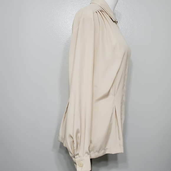 Vintage Christian DIOR Flowy Career Blouse Top - Picture 4 of 8